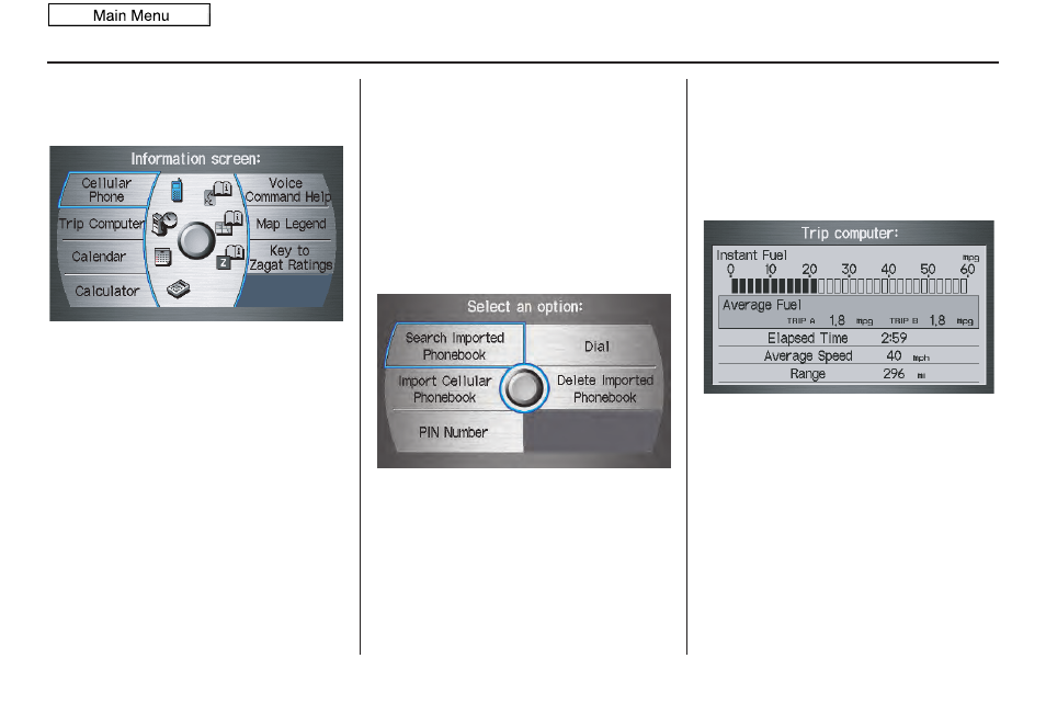 Information features, 2010 accord crosstour | HONDA 2010 Accord Crosstour Navigation User Manual | Page 70 / 156