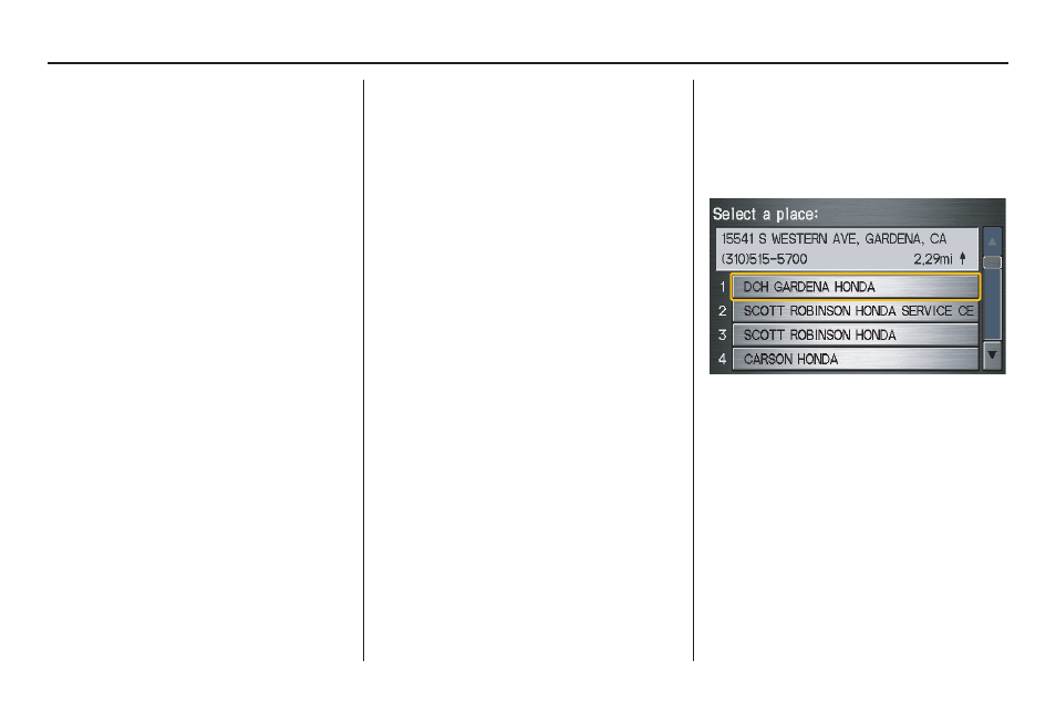 Entering a destination, 2010 ridgeline | HONDA 2010 Ridgeline Navigation User Manual | Page 36 / 151