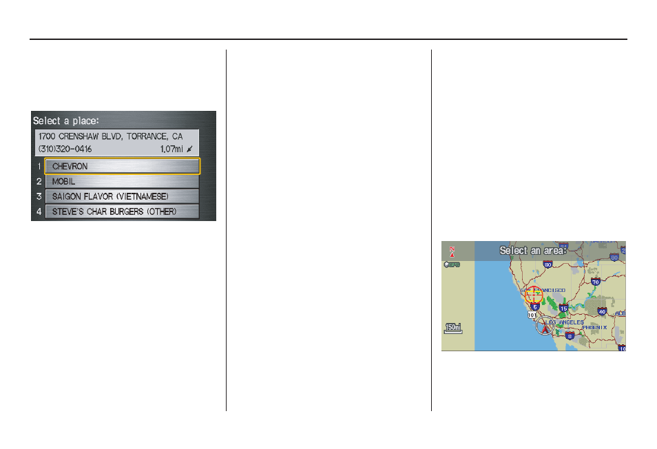 Entering a destination, 2010 ridgeline | HONDA 2010 Ridgeline Navigation User Manual | Page 40 / 151