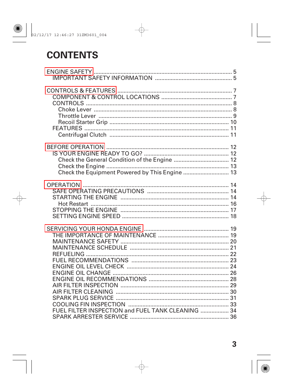 HONDA GX22 User Manual | Page 5 / 60