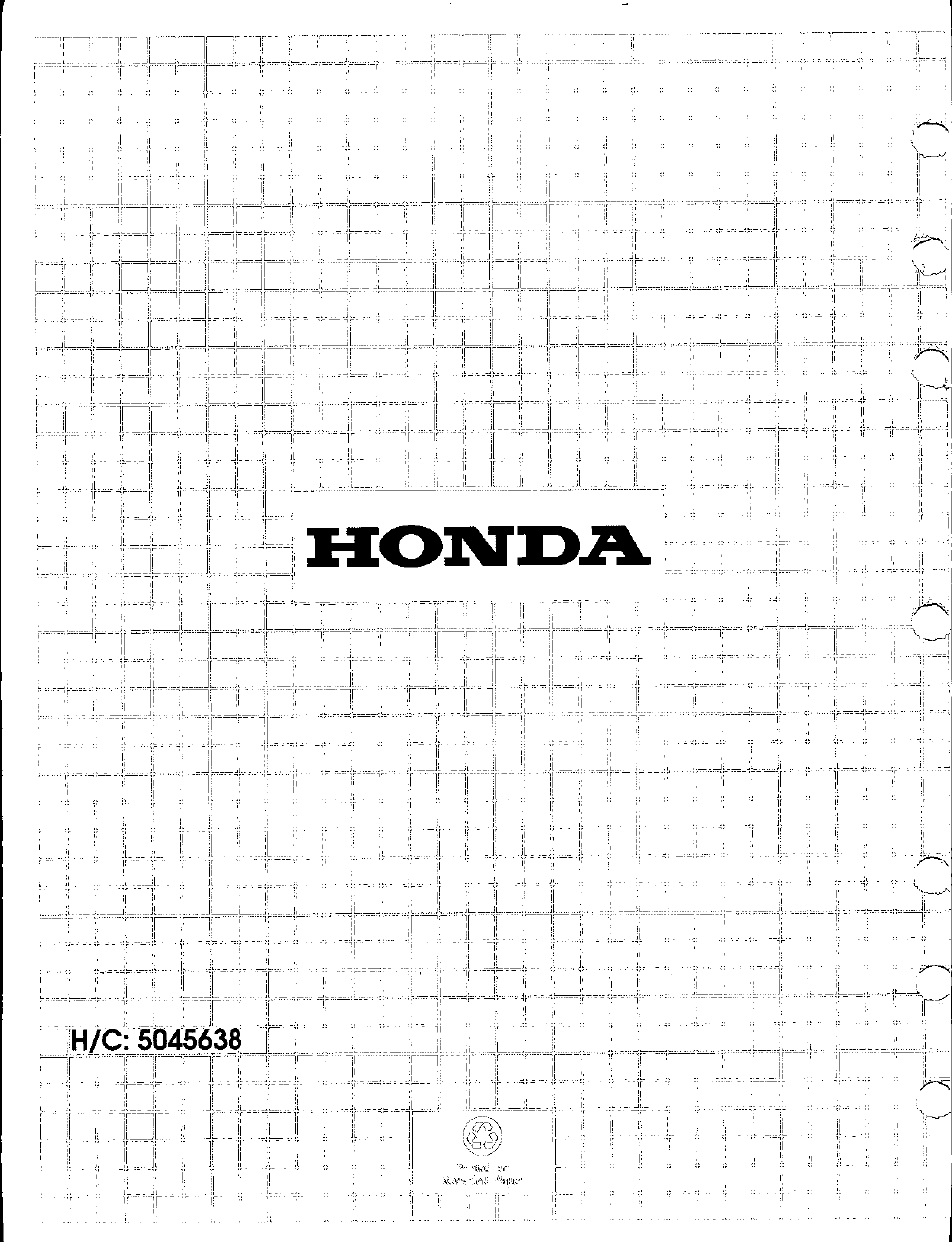 HONDA FS7054 User Manual | Page 40 / 40