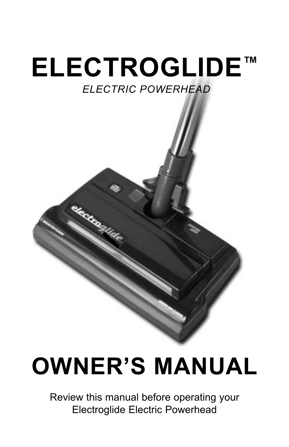 H-P Products Electric Powerhead Electroglide User Manual | 16 pages