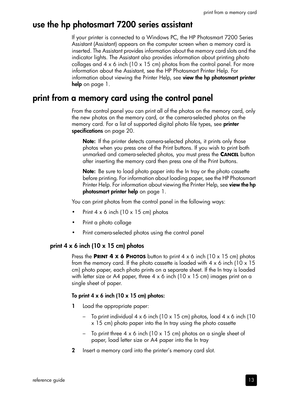 Use the hp photosmart 7200 series assistant | HP PHOTOSMART 7200 User Manual | Page 17 / 32