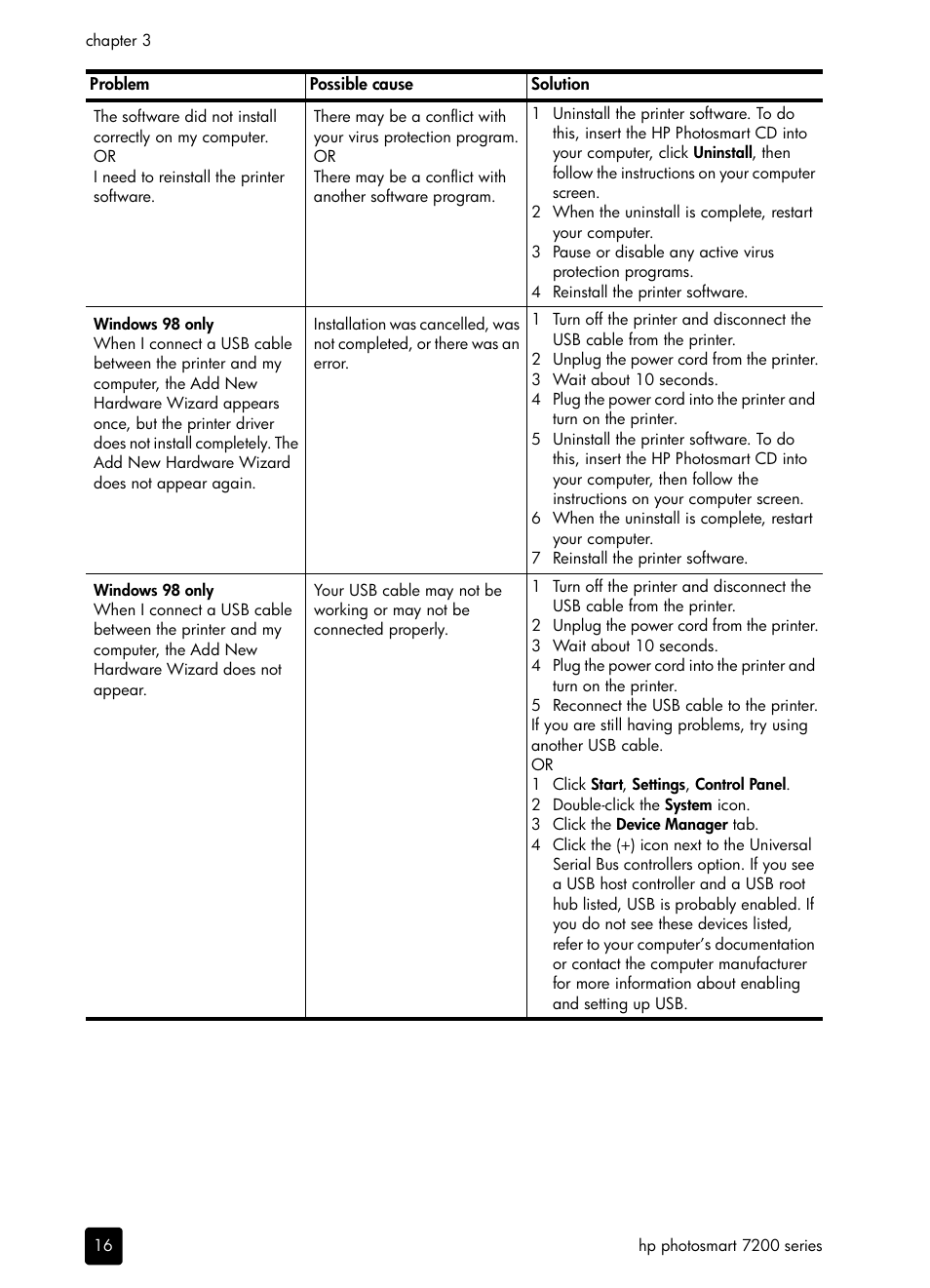 HP PHOTOSMART 7200 User Manual | Page 20 / 32