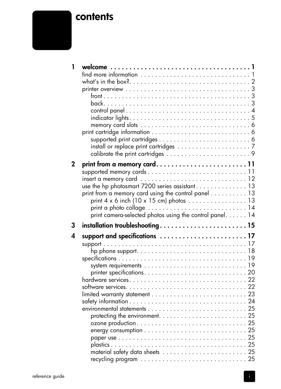 HP PHOTOSMART 7200 User Manual | Page 3 / 32