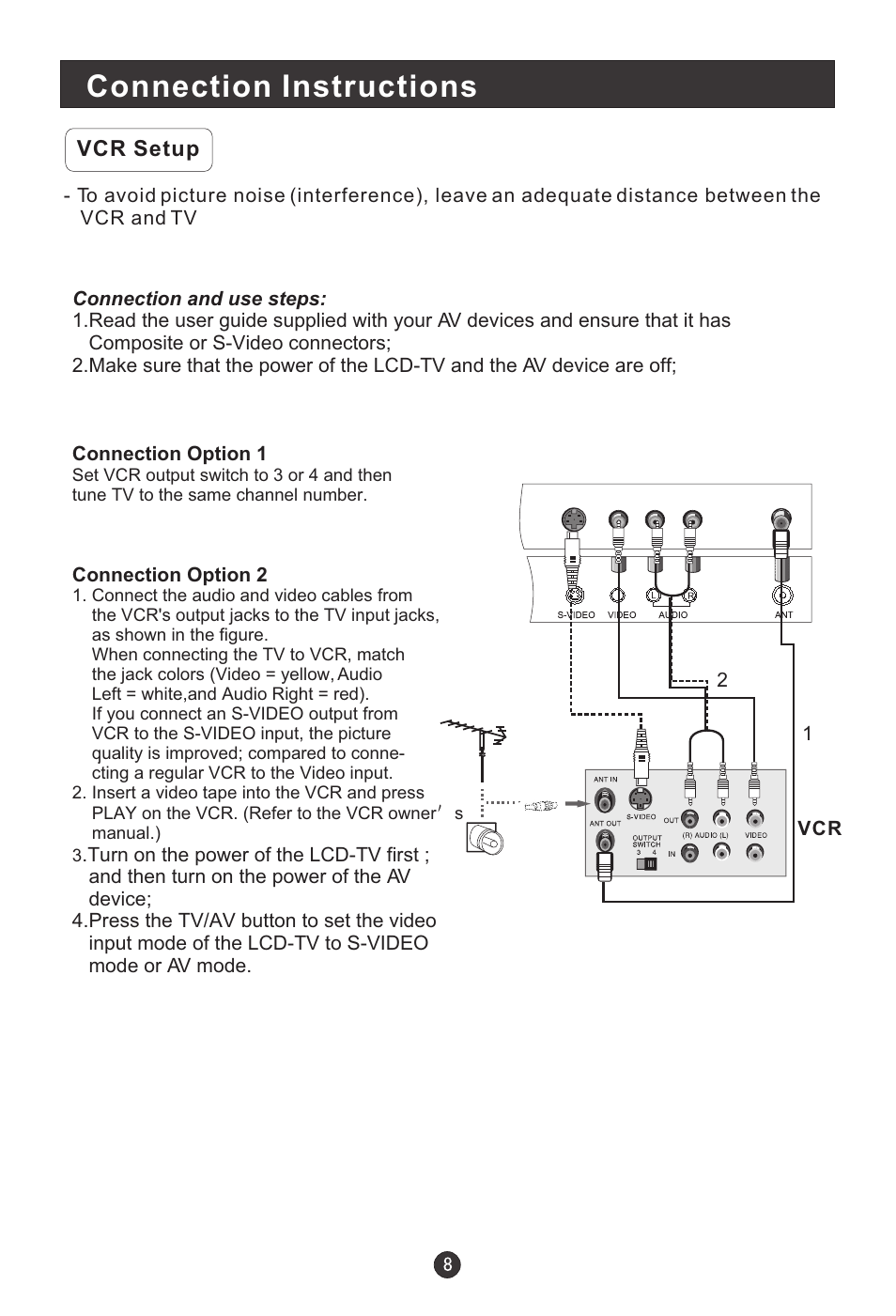 Connection instructions | haier L20G1-A0 User Manual | Page 10 / 24