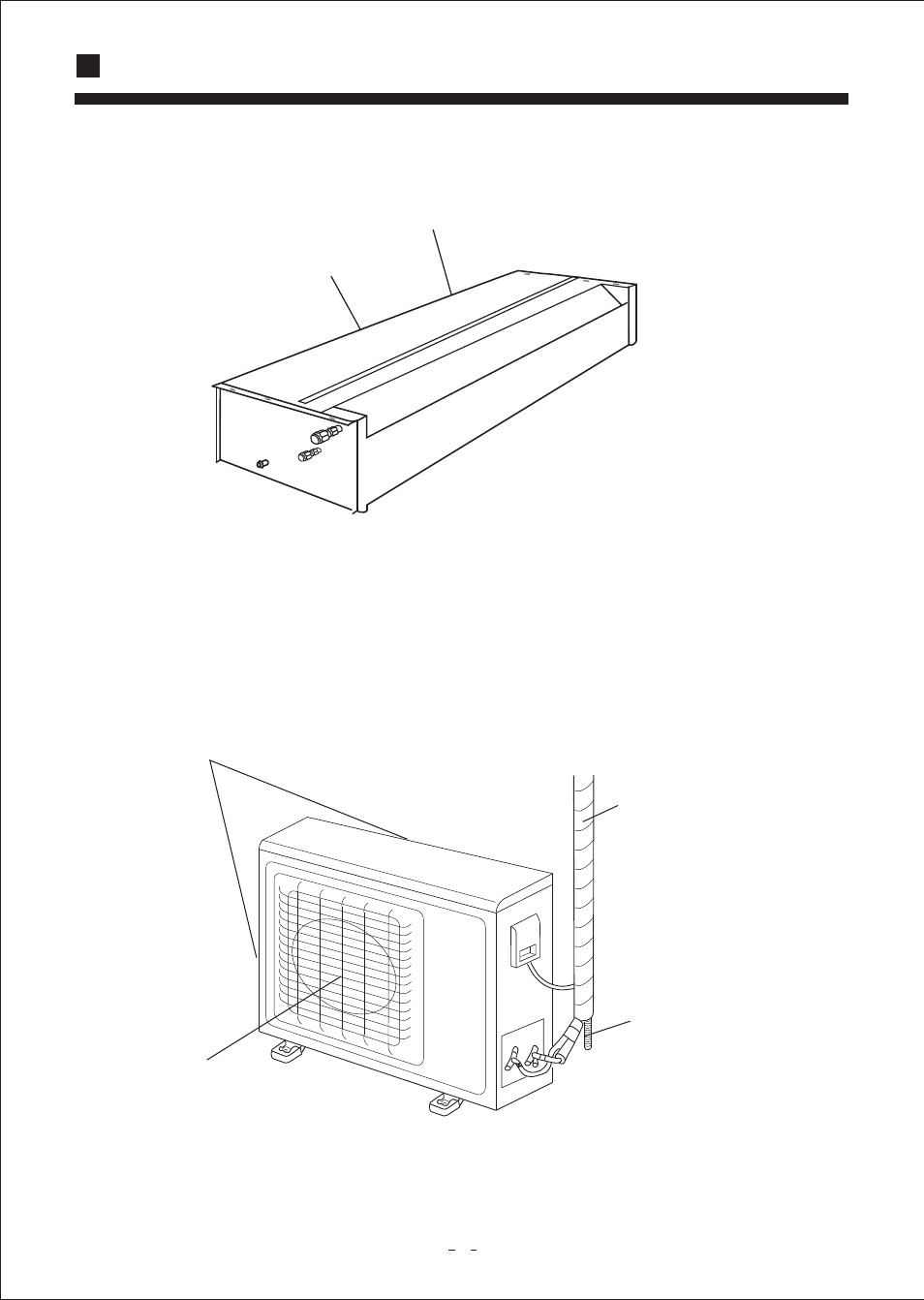 Parts and functions, Indoor unit outdoor unit | haier AU092AABHA User Manual | Page 7 / 24