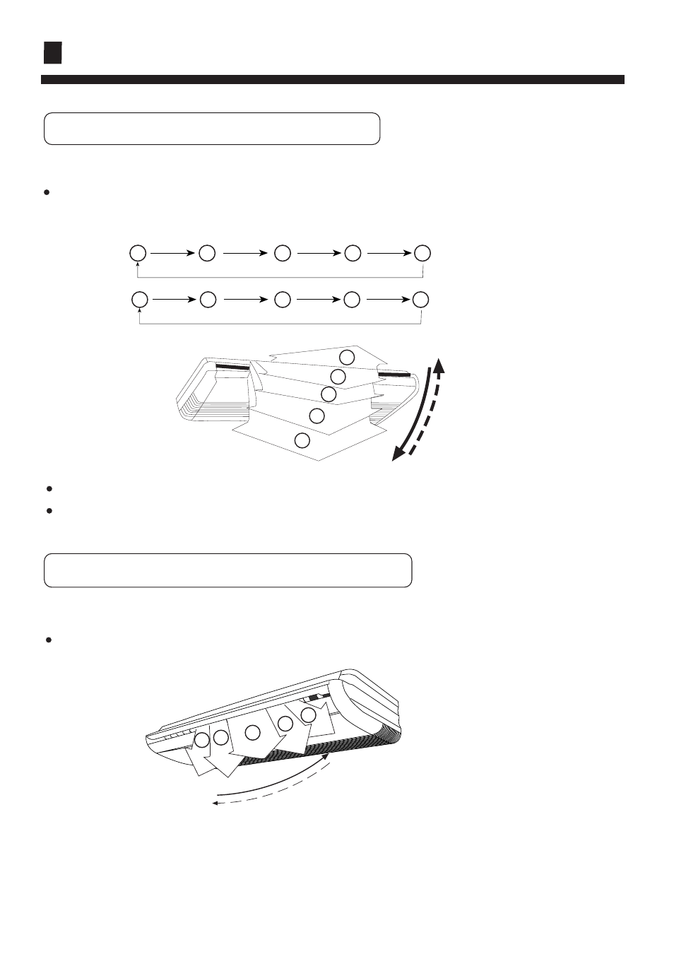 Features and functions, Vertical air direction adjustment, Horizontal air direction adjustment | Press the air flow direction vertical set button, Press the air flow direction horizontal set button, Cool/dehumidification/fan: heat | haier AC282AFERA User Manual | Page 8 / 31