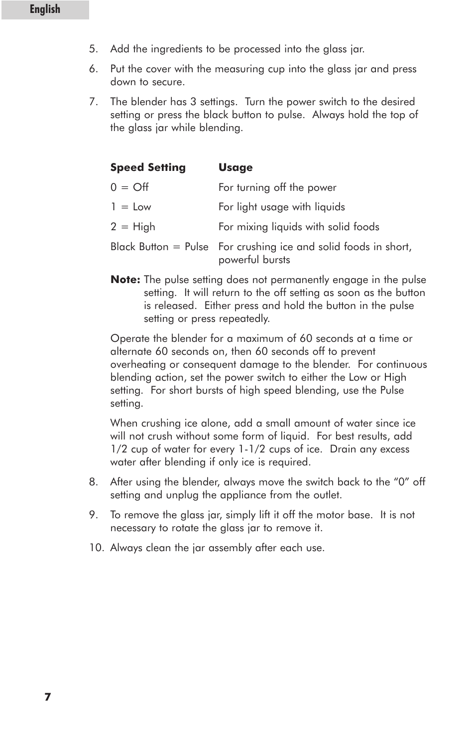 haier HB500BSS User Manual | Page 8 / 12