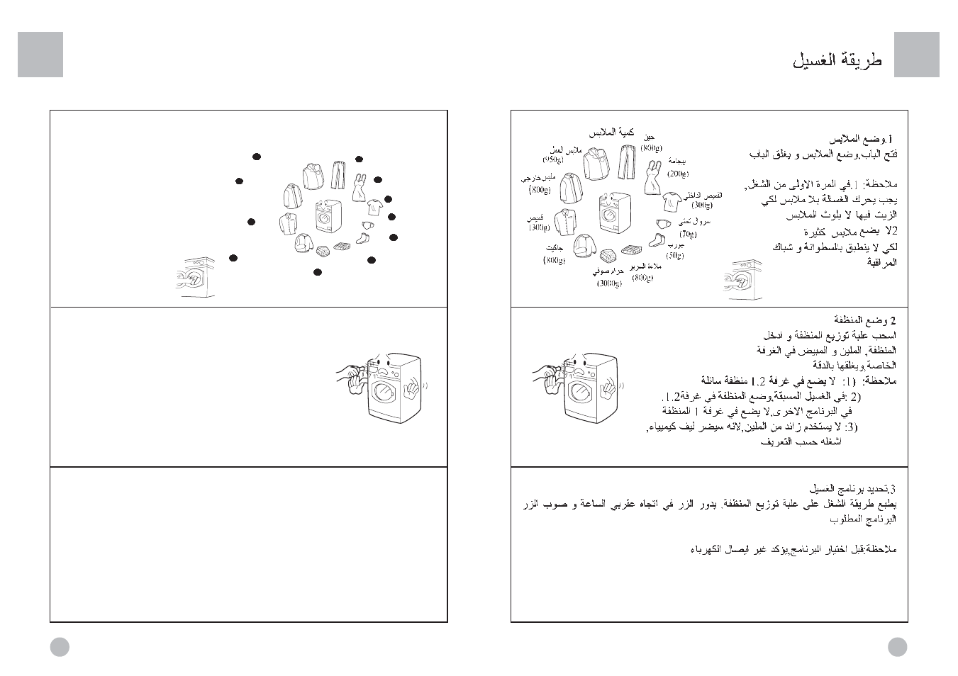 Washing methods | haier HBS82-880 User Manual | Page 12 / 17