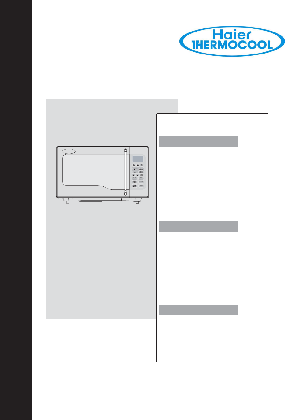 haier MS-2480EG(SS) User Manual | 19 pages