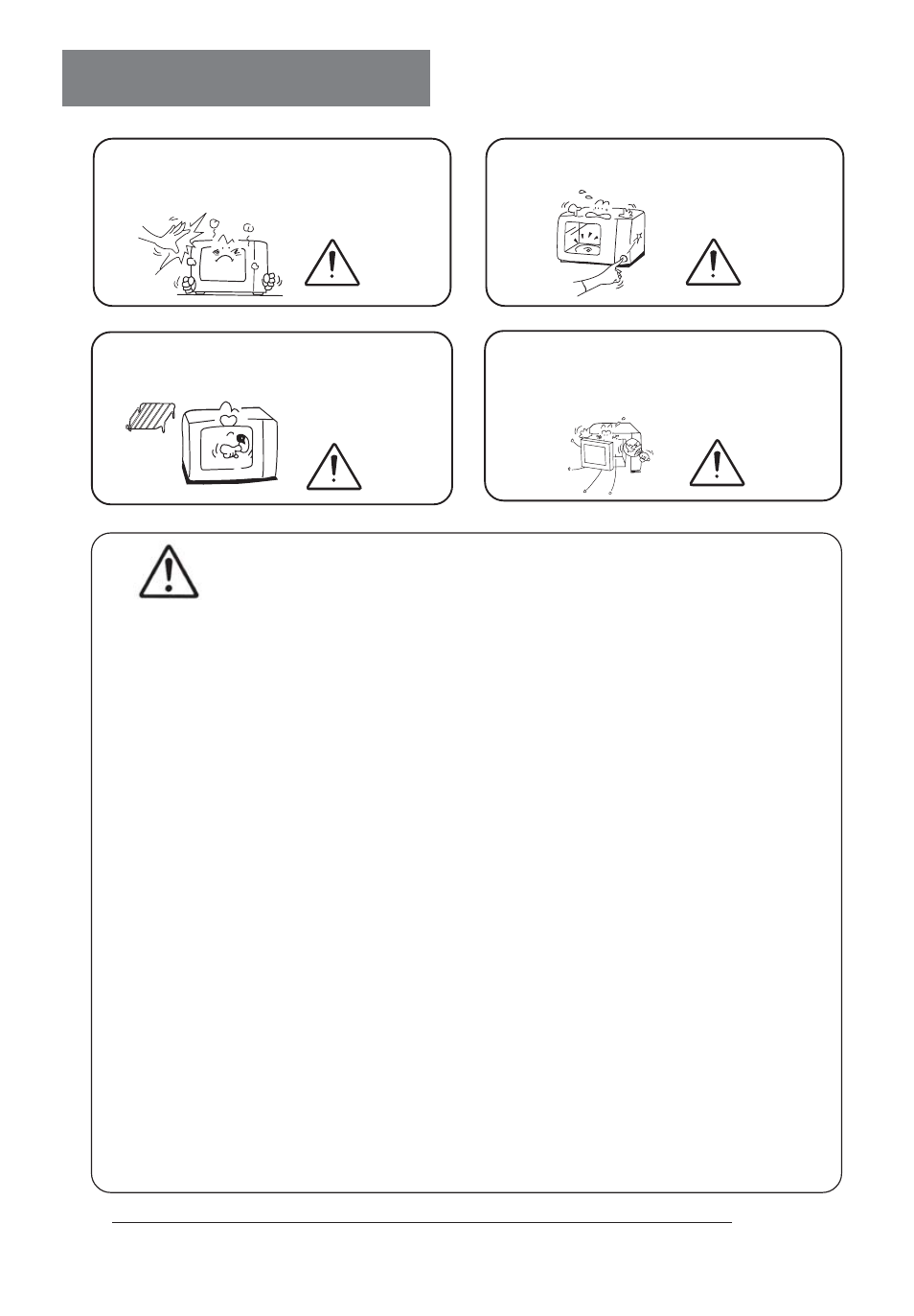 Safety precautions, Warning | haier MS-2480EG(SS) User Manual | Page 6 / 19