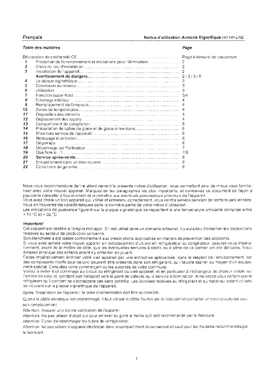 haier HR-123 User Manual | Page 22 / 73