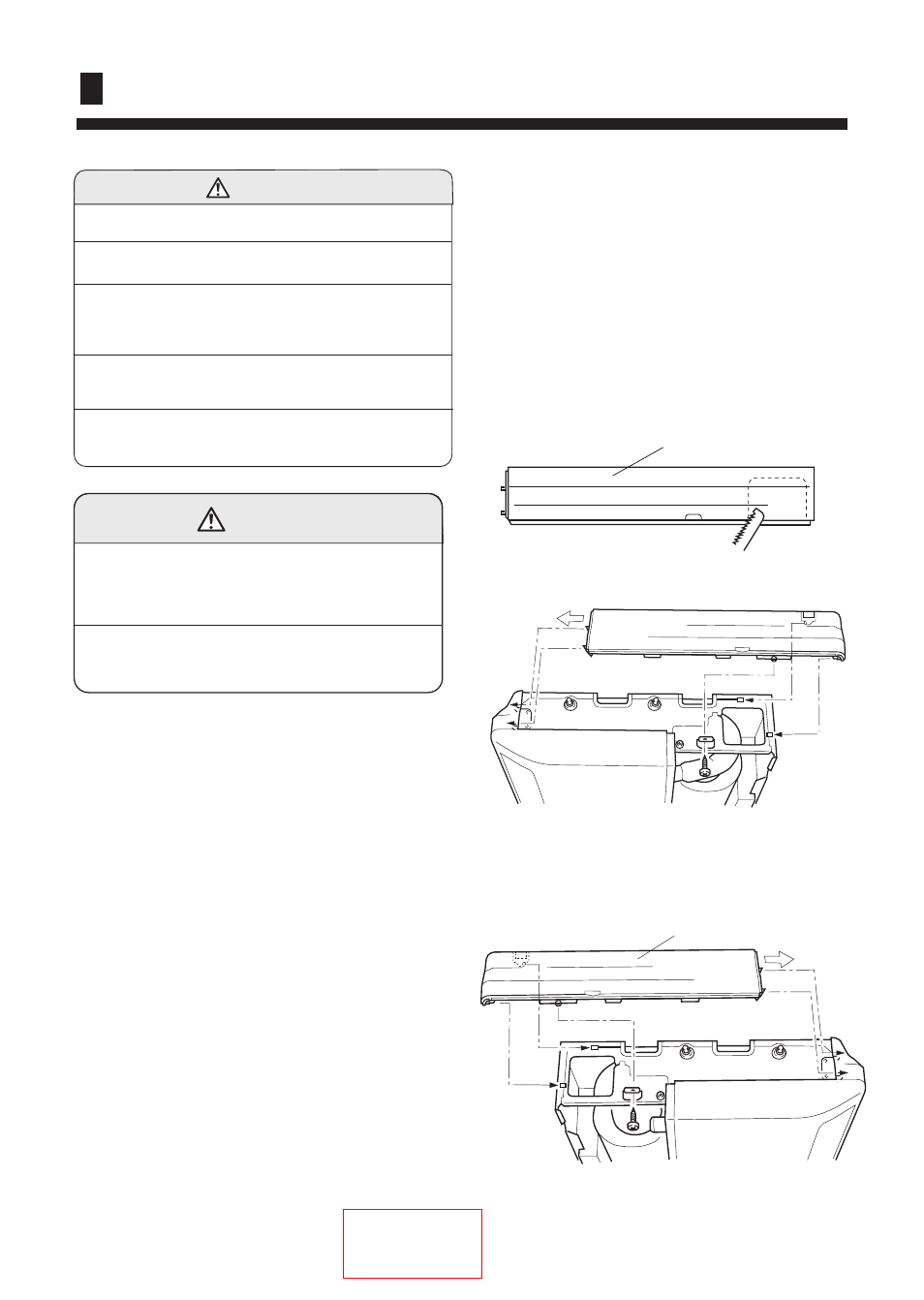 Installation procedures, Test running, Mount the cover plate and the intake grill | haier AC182ACEEA User Manual | Page 17 / 23