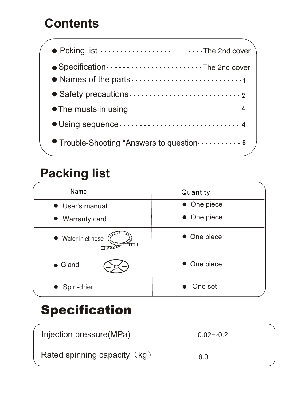 haier HWS60-40 User Manual | Page 2 / 8