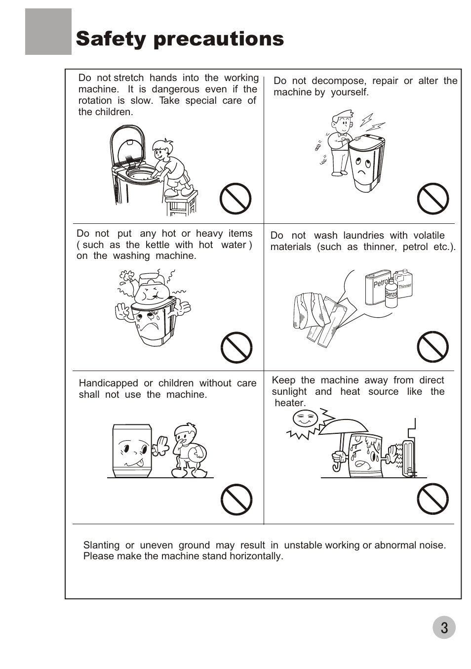 Т³гж 5, Safety precautions | haier HWS60-40 User Manual | Page 5 / 8