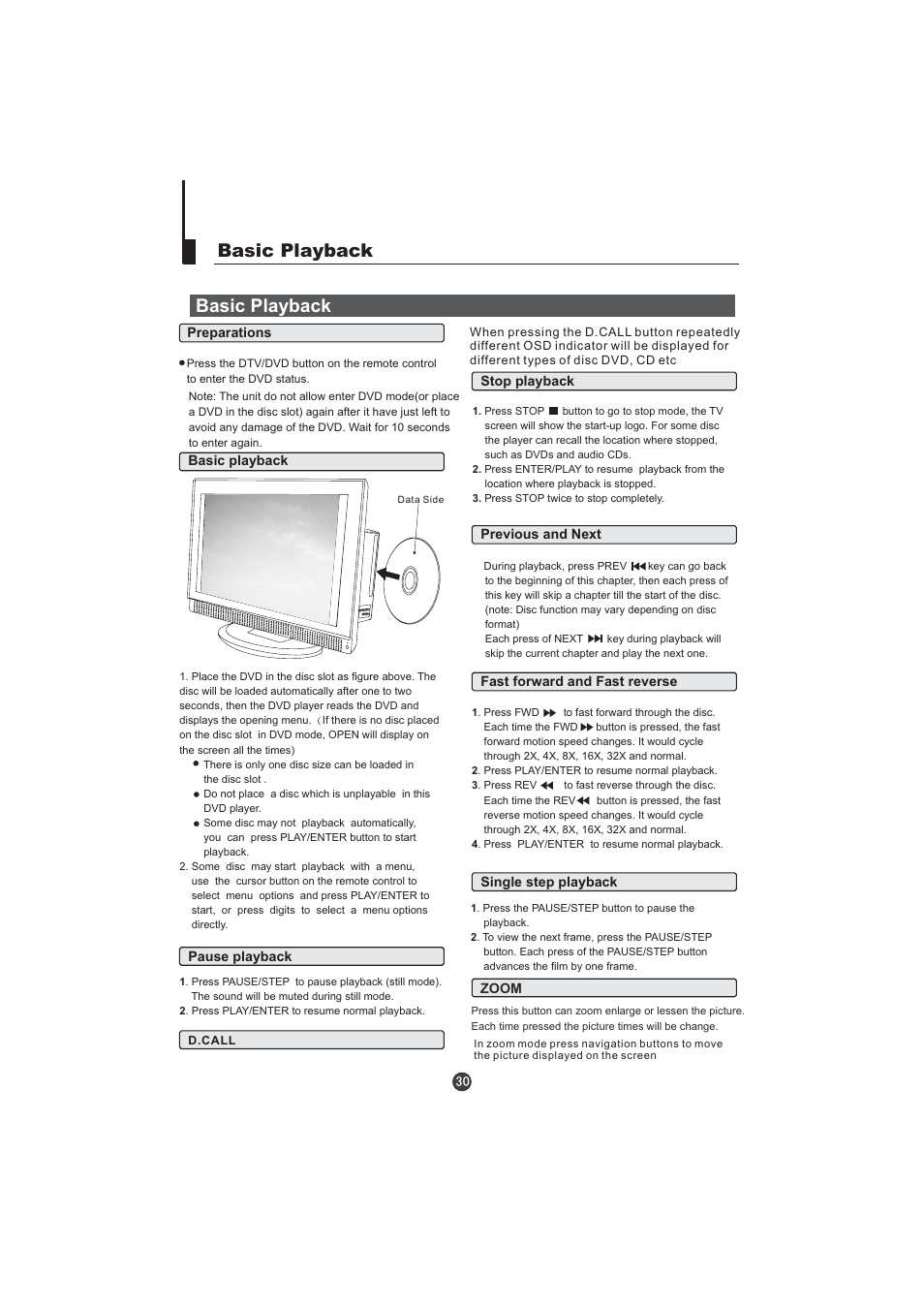 Basic playback | haier LT22T1W User Manual | Page 32 / 44
