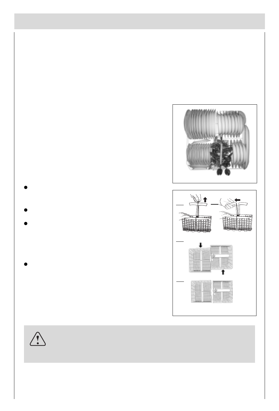 How to use the lower rack, Warning | haier DW12-PFE2-U User Manual | Page 12 / 28