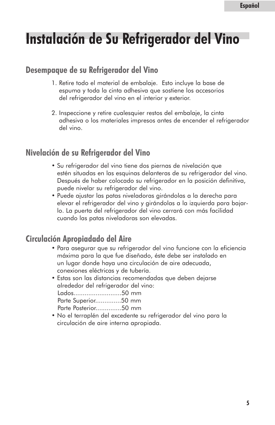 Instalación de su refrigerador del vino | haier HVFM24B User Manual | Page 33 / 44