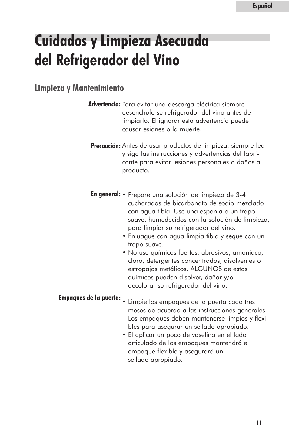 Limpieza y mantenimiento | haier HVFM24B User Manual | Page 39 / 44