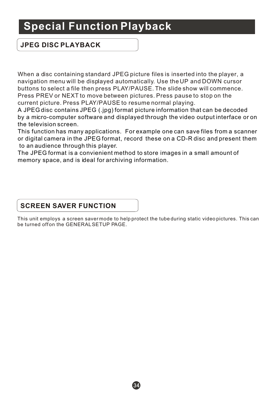 Т³гж 39, Special function playback | haier HL19R1 User Manual | Page 39 / 49