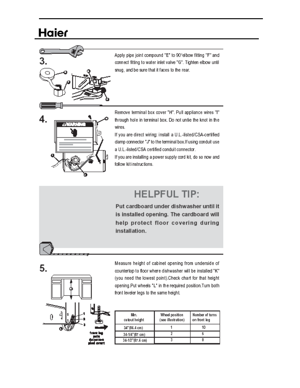 haier ESD402 User Manual | Page 17 / 49