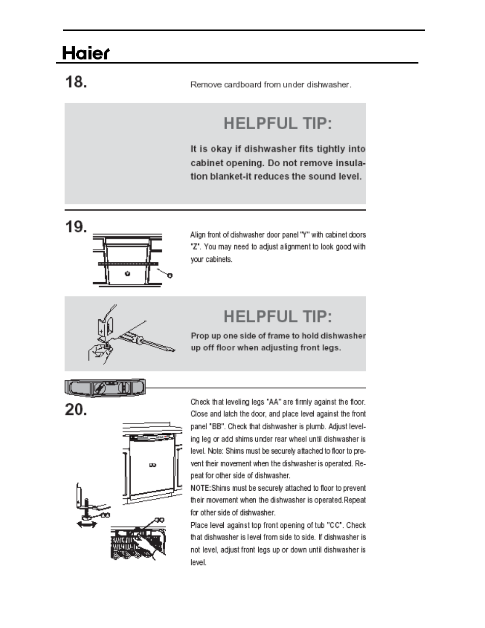 haier ESD402 User Manual | Page 21 / 49