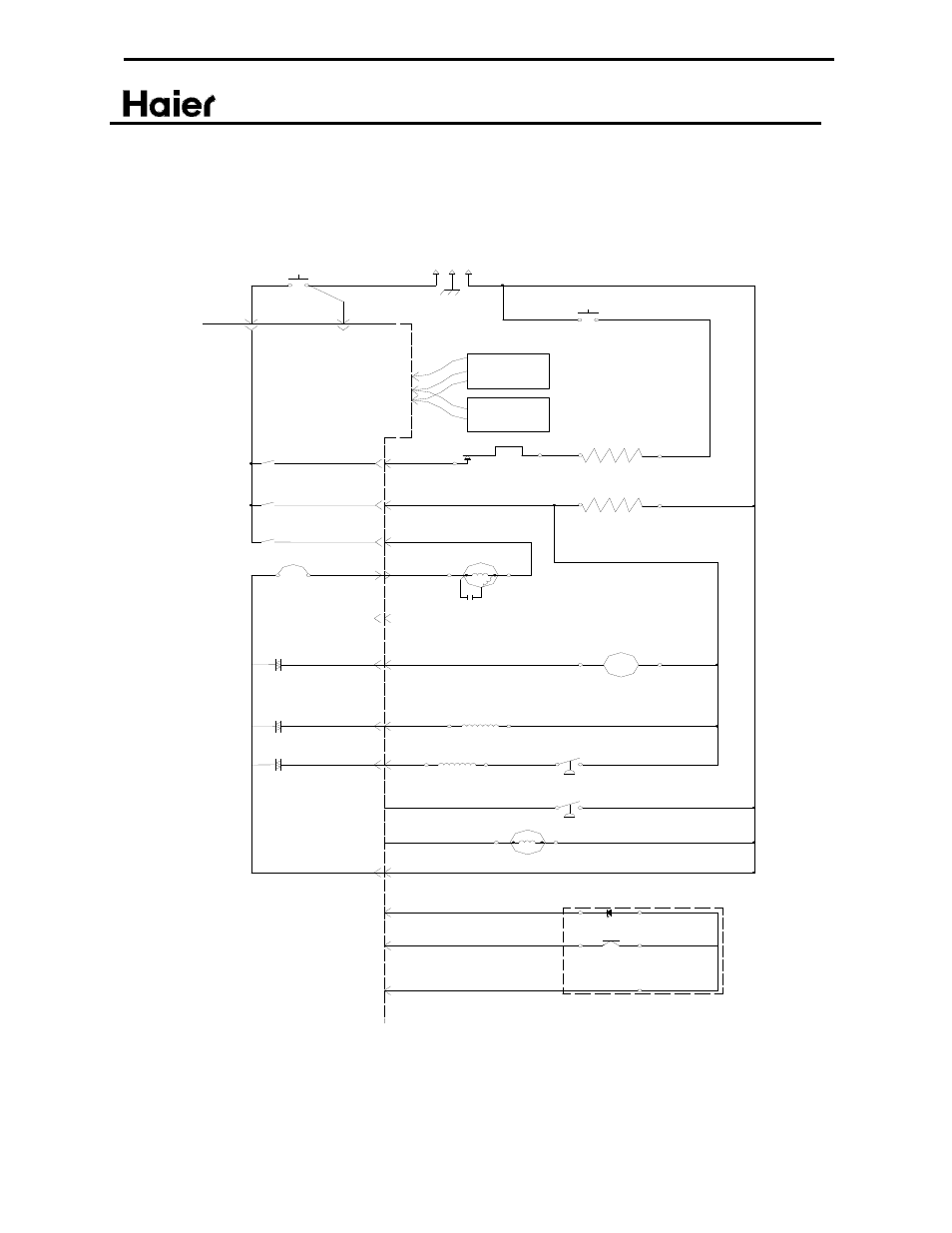 Circuit diagram, Built-in dishwasher, Serial number: version:00.00 | Edition: nov -2005, Page 47 / 48 | haier ESD402 User Manual | Page 48 / 49