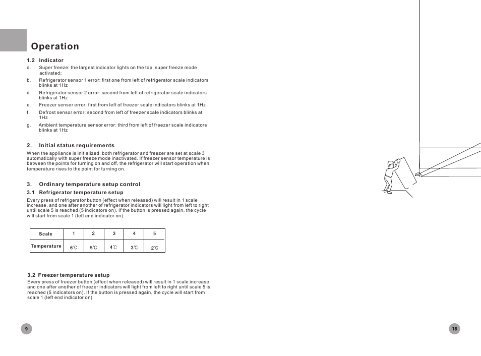 Operation | haier Household Frost Free Refrigerator HRF-396 User Manual | Page 10 / 14