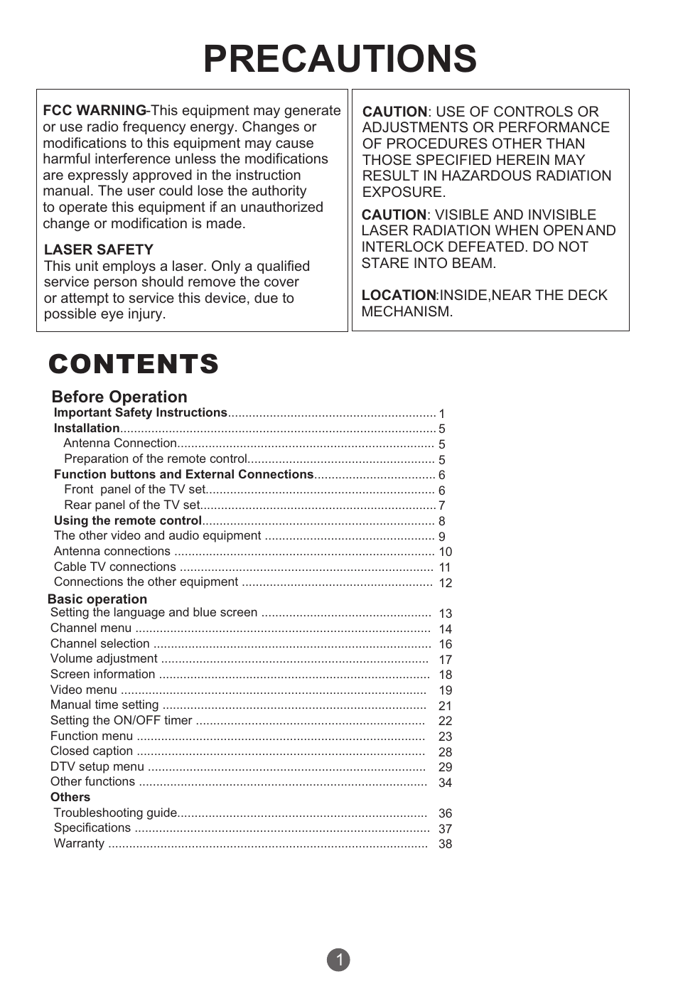 haier HTR13 User Manual | Page 2 / 80