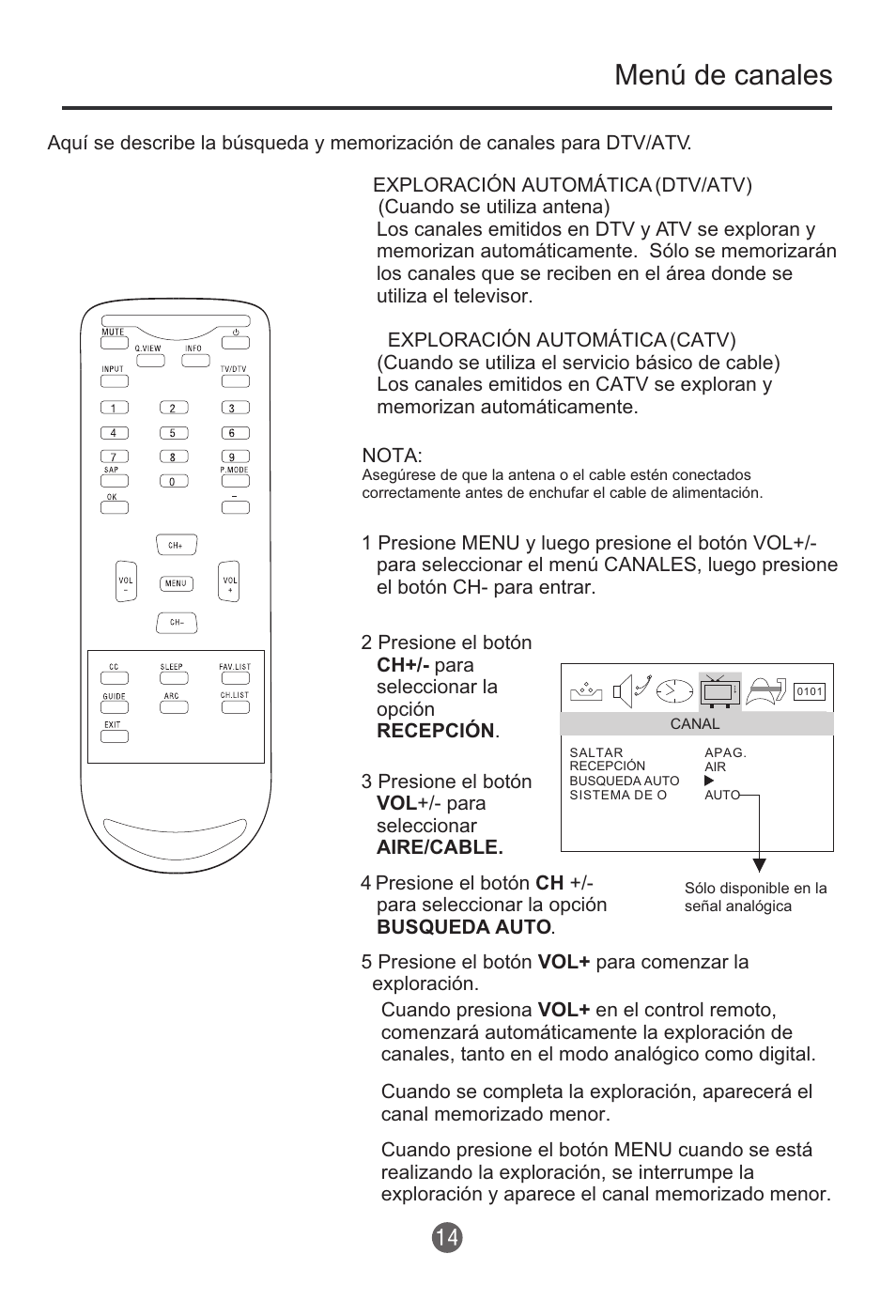 Menú de canales | haier HTR13 User Manual | Page 55 / 80