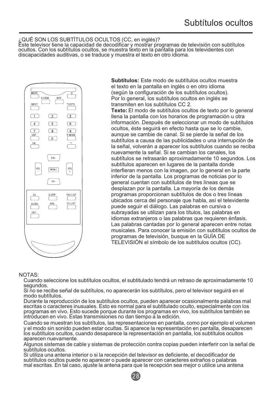 Subtítulos ocultos | haier HTR13 User Manual | Page 69 / 80