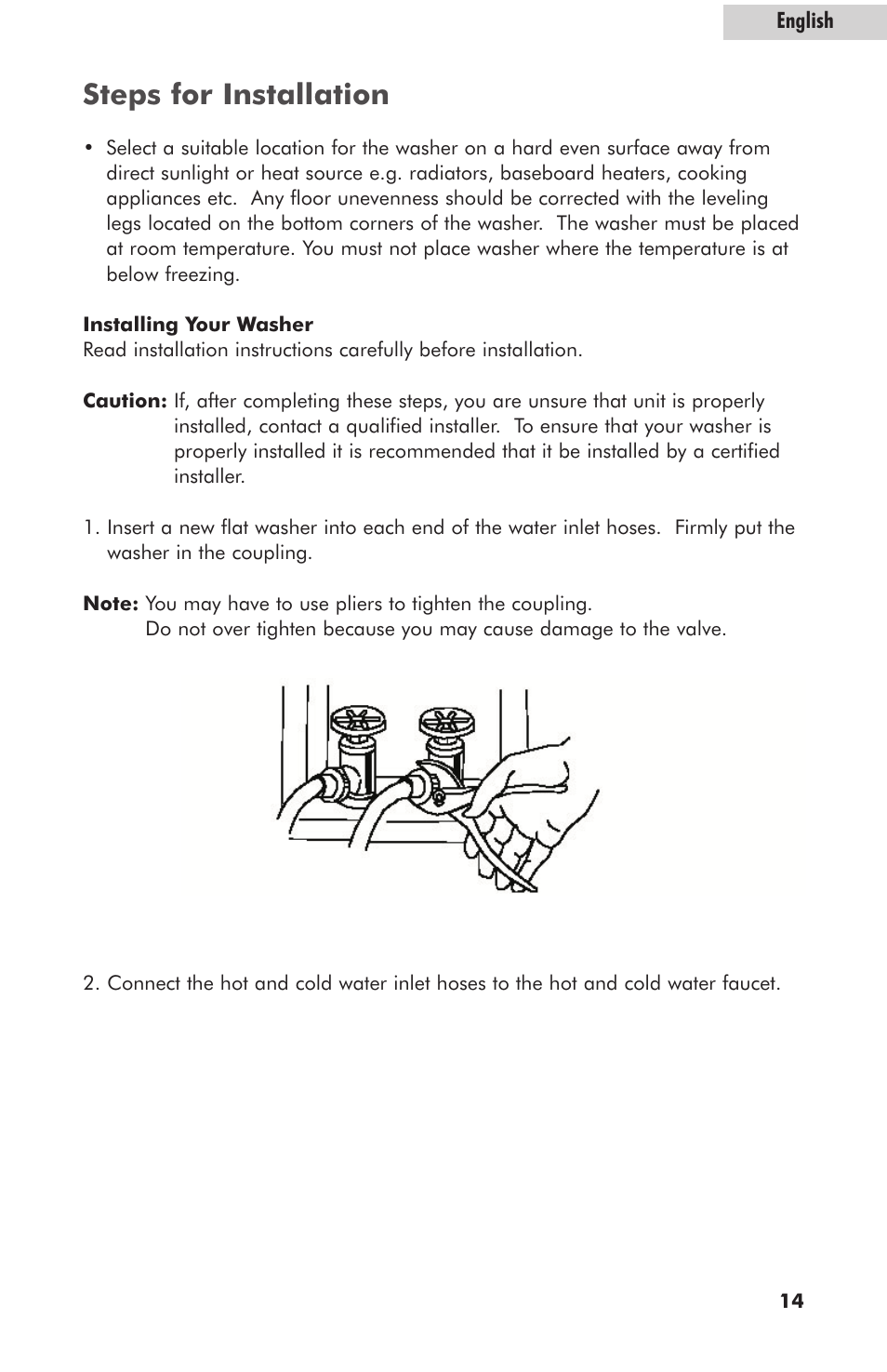 Steps for installation | haier HLT364XXQ User Manual | Page 15 / 52
