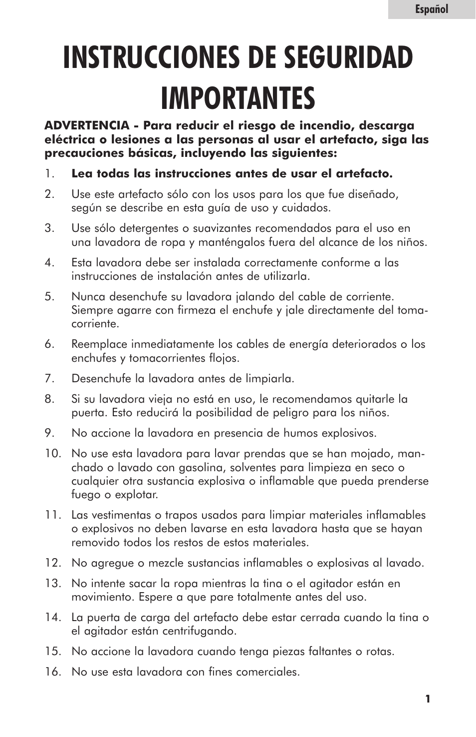Instrucciones de seguridad importantes | haier HLT364XXQ User Manual | Page 35 / 52