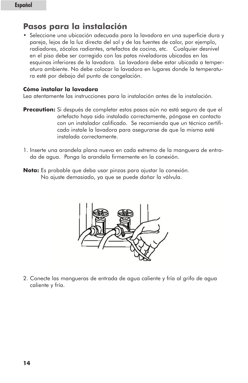 Pasos para la instalación | haier HLT364XXQ User Manual | Page 48 / 52