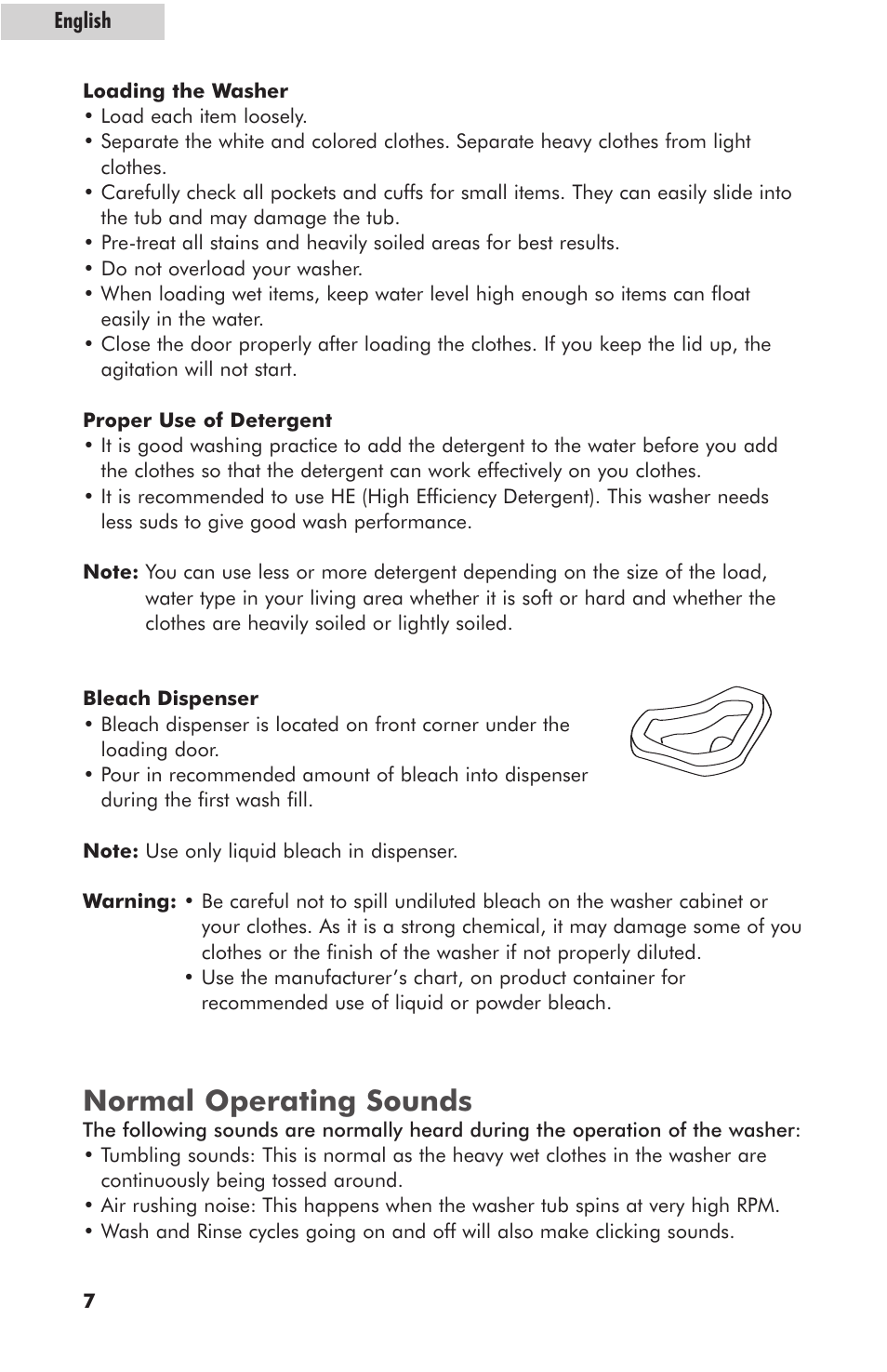 Normal operating sounds | haier HLT364XXQ User Manual | Page 8 / 52