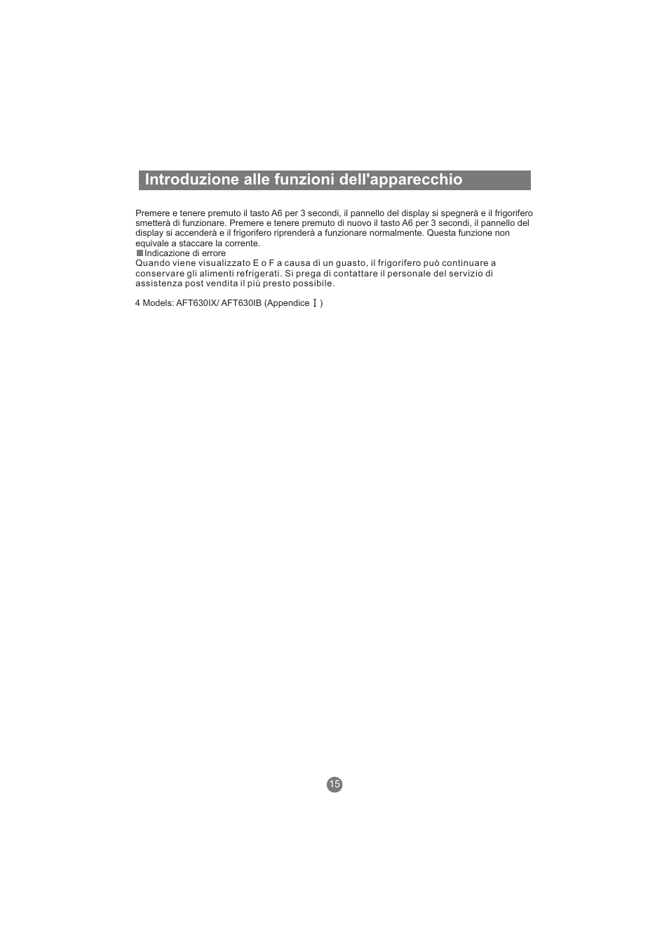 Introduzione alle funzioni dell'apparecchio | haier AFL631CB User Manual | Page 102 / 196