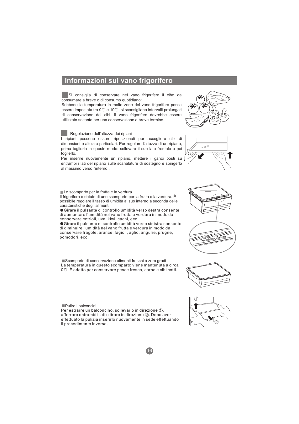 Informazioni sul vano frigorifero | haier AFL631CB User Manual | Page 103 / 196