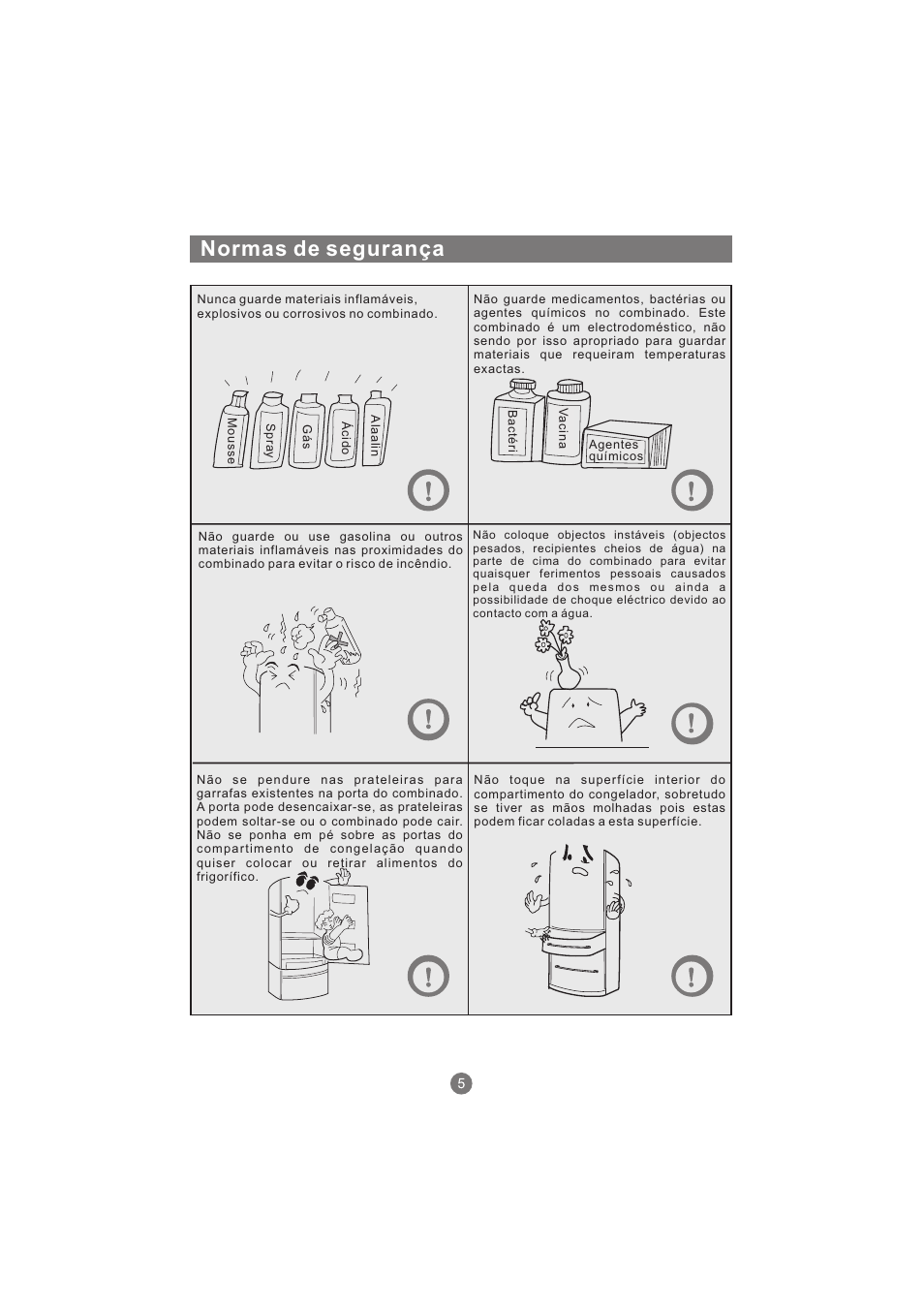 Normas de segurança | haier AFL631CB User Manual | Page 146 / 196