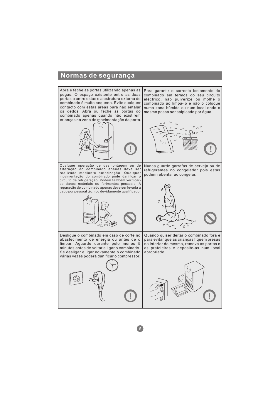 Normas de segurança | haier AFL631CB User Manual | Page 147 / 196