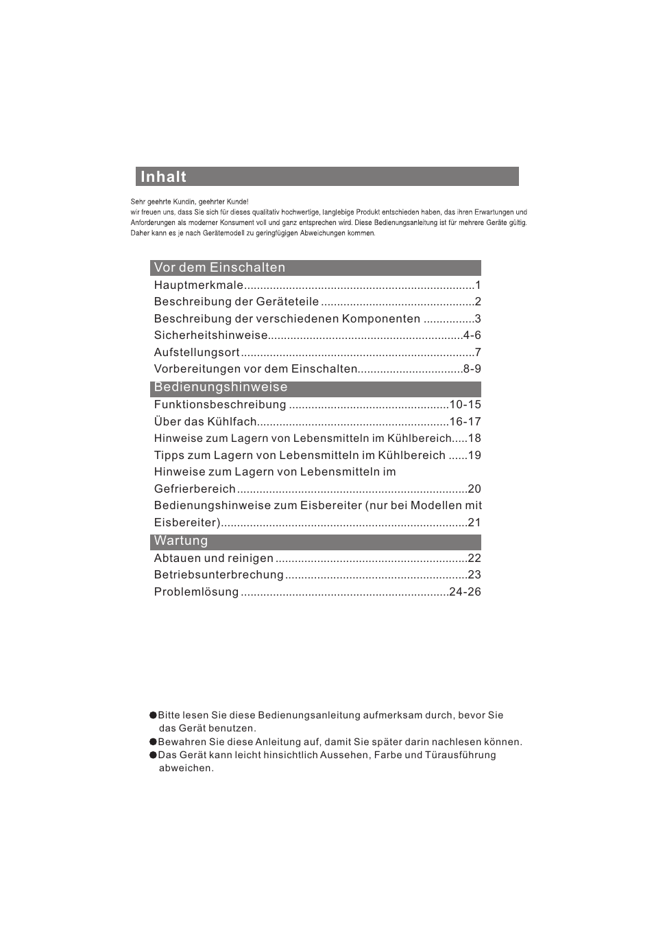 Inhalt | haier AFL631CB User Manual | Page 31 / 196