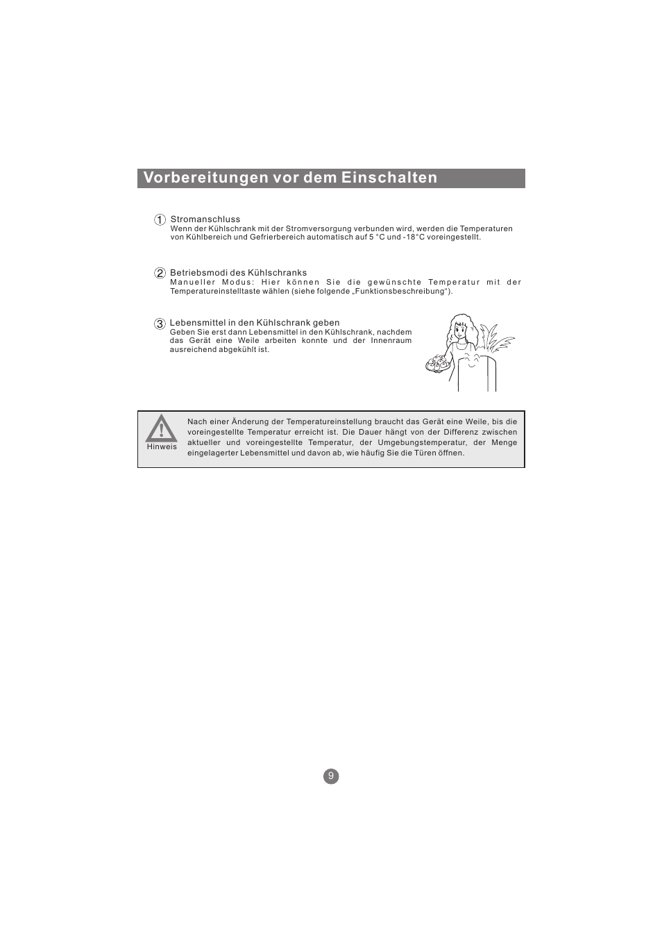 Vorbereitungen vor dem einschalten | haier AFL631CB User Manual | Page 40 / 196