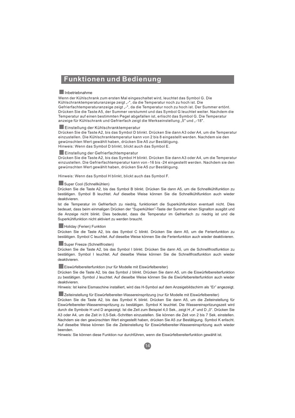Funktionen und bedienung | haier AFL631CB User Manual | Page 45 / 196