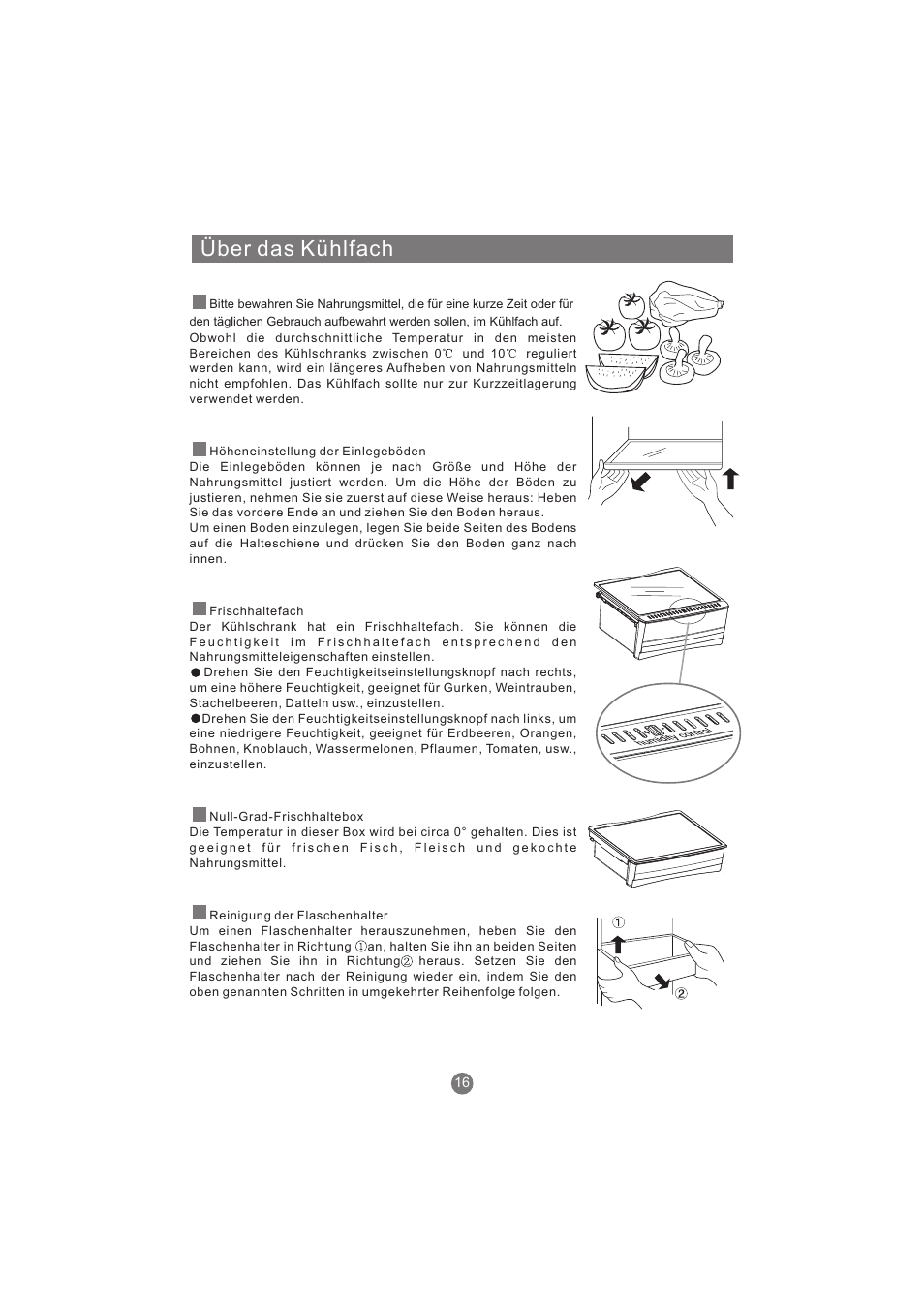 Über das kühlfach | haier AFL631CB User Manual | Page 47 / 196