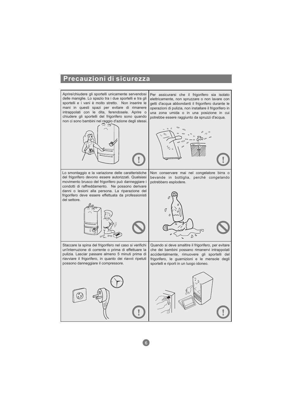Precauzioni di sicurezza | haier AFL631CB User Manual | Page 93 / 196