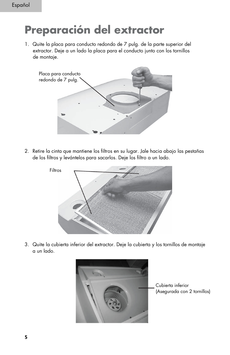 Preparación del extractor | haier 3000 User Manual | Page 42 / 56