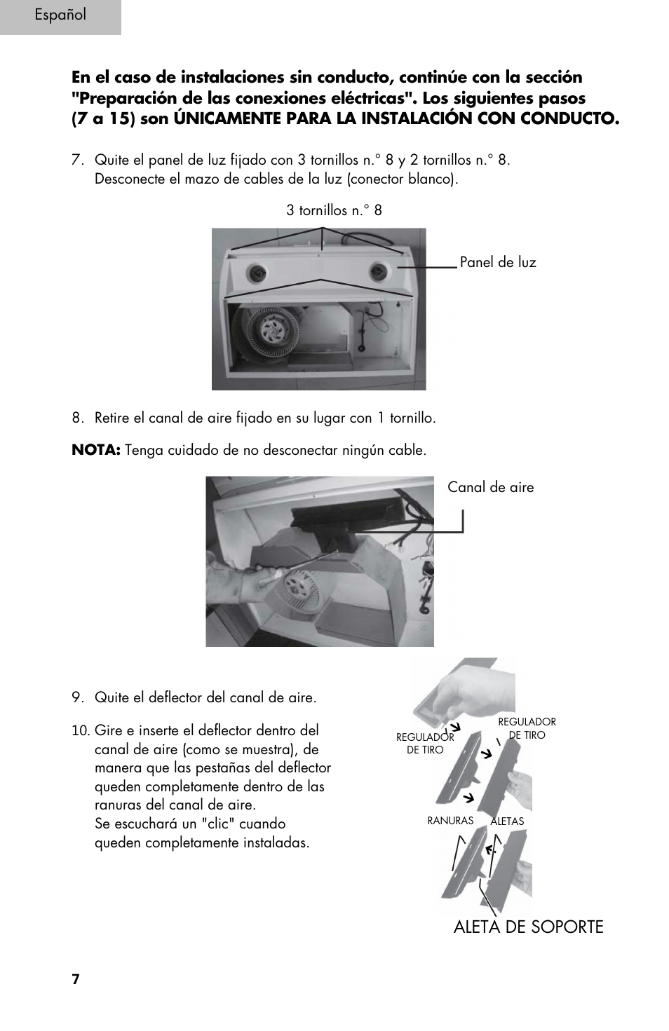 Aleta de soporte | haier 3000 User Manual | Page 44 / 56