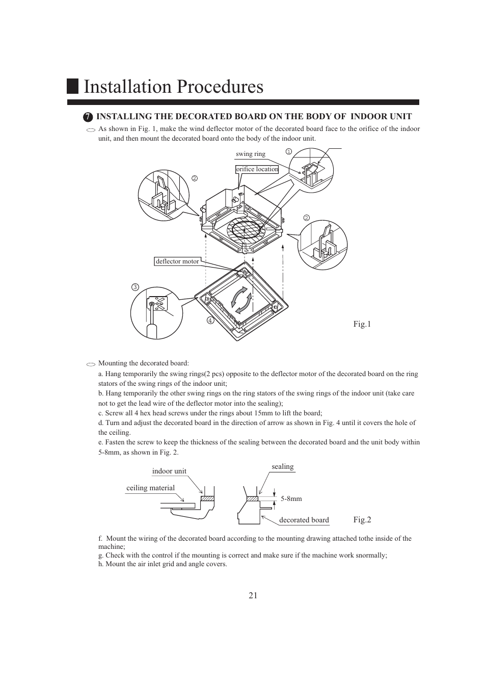 Installation procedures | haier AB124FAAHA User Manual | Page 23 / 31