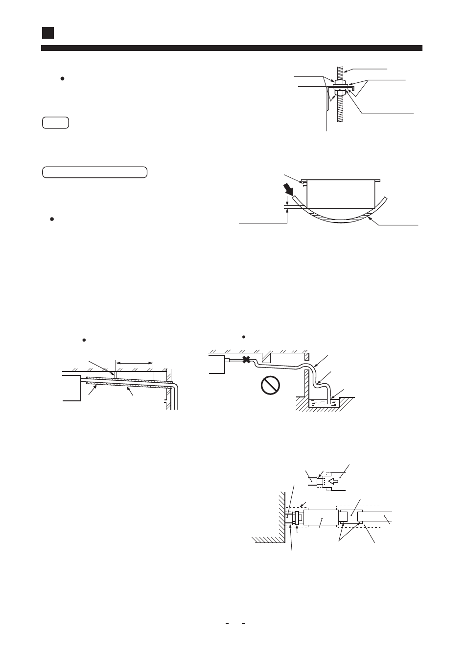 Installation manual for indoor unit, Drain piping | haier AD52NAHBEA User Manual | Page 16 / 22