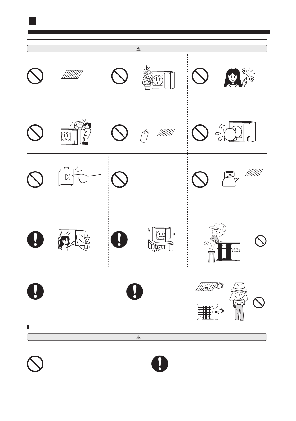 Safety precautions, Cautions for transfer or repair | haier AD52NAHBEA User Manual | Page 5 / 22